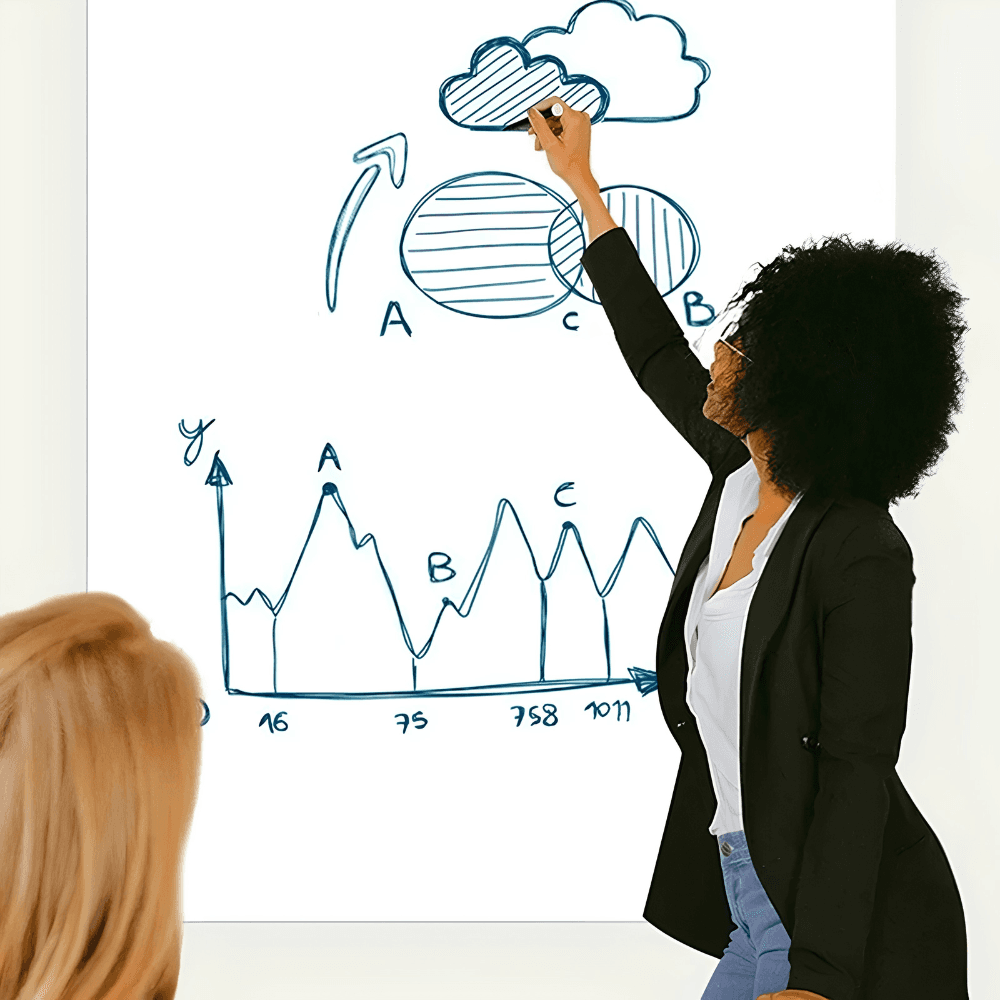 ZeroTape Board – elektrostatyczna tablica na ściany biała (60x200)